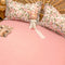 Elegant Ruffled Floral Cotton Bed Sheet Set