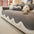 Elegant Soft Chenille Non-Slip Couch Cover with  Ruffled Skirt