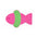 Fish Shaped Decorative Sisal Suction Cups Cat Scratching Board