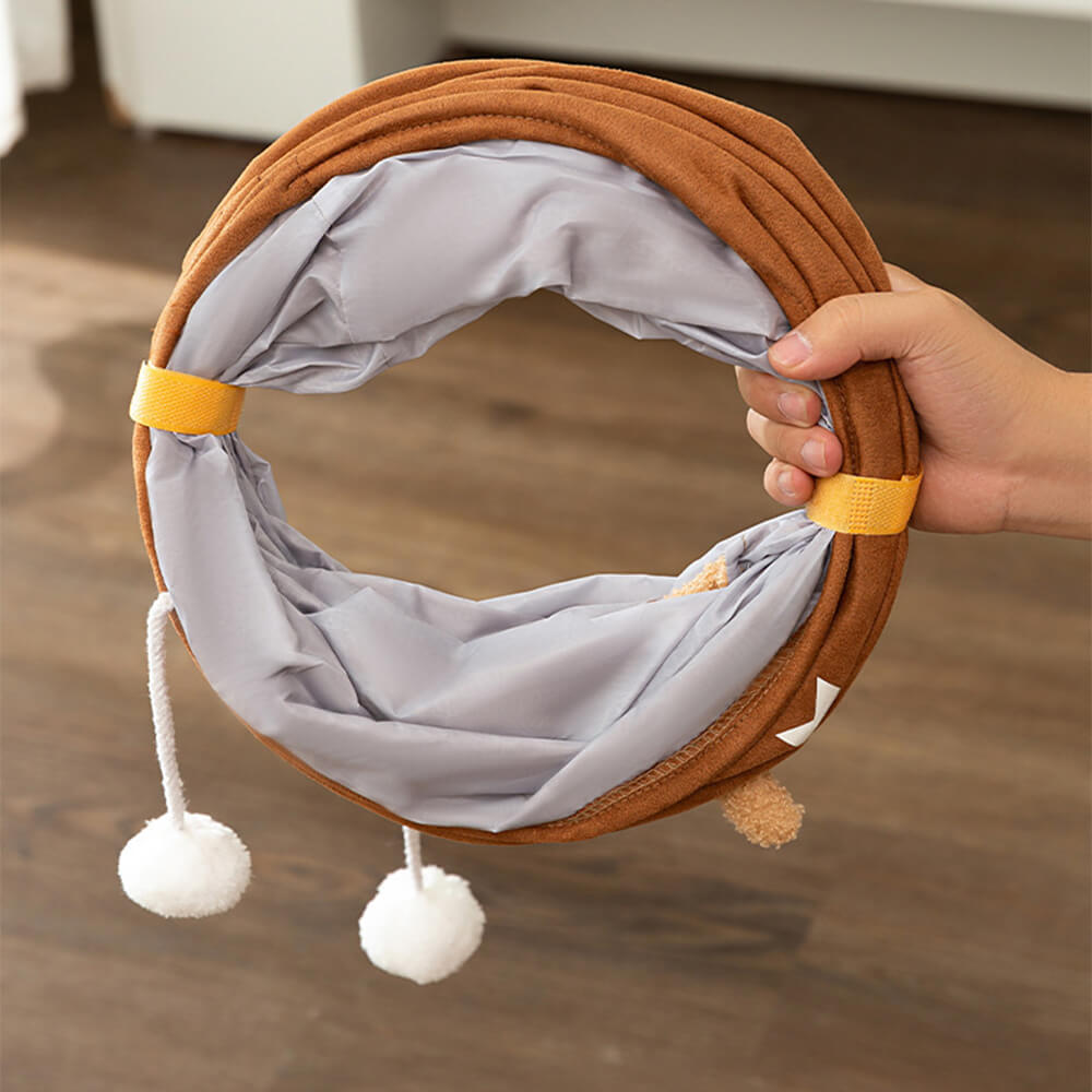 Foldable Straight Tube Design for Easy Storage and Fun Cat Tunnel