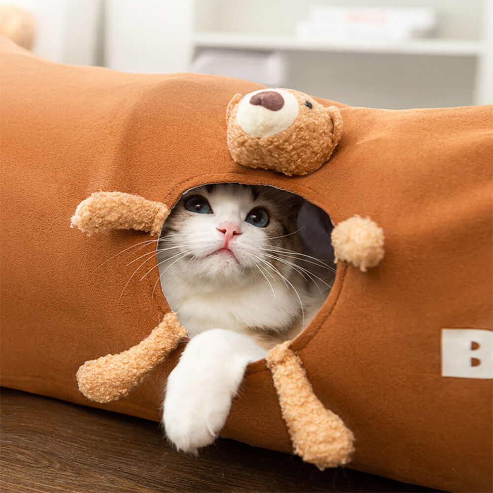 Foldable Straight Tube Design for Easy Storage and Fun Cat Tunnel