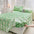 Fresh Floral Quilted Fitted Sheet Mattress Cover with Lace Trim and Skirt Protection