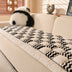 Handmade Plush Checkerboard Pet Mat Comfortable Couch Cover