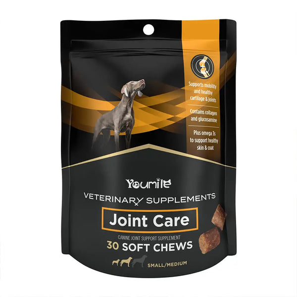 Hip and Joint Health Supplement Chews for Large Dogs – 30 Count Pouch for Glucosamine Support