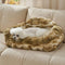 Jungle Secret Tie-Dye Plush Cozy Dog And Cat Sofa Bed