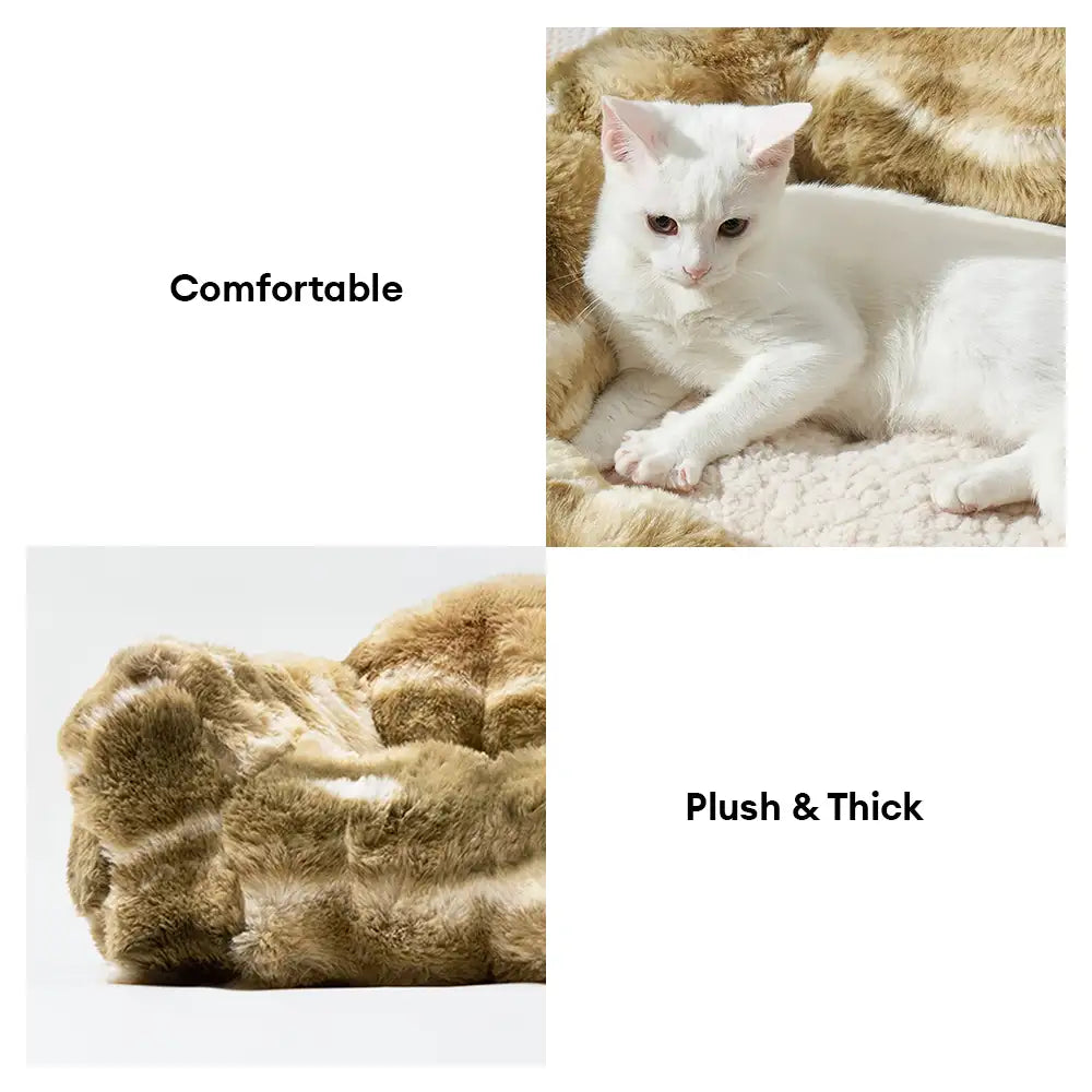 Jungle Secret Tie-Dye Plush Cozy Dog And Cat Sofa Bed