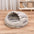 Luxury Marble  Striped Cozy Semi-Enclosed  Cave Dog & Cat Bed