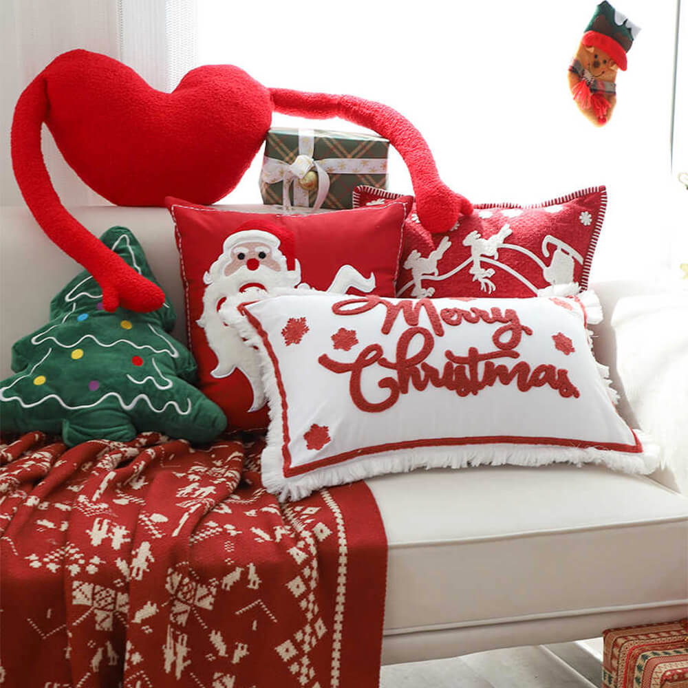 Feliz Navidad Vacaciones Decorativas Decorativas Lumbar Home Sofá Sofá