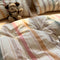Modern Vertical Stripe Comfort Duvet Cover Bed Sheet Set