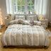Modern Vertical Stripe Comfort Duvet Cover Bed Sheet Set