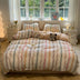 Modern Vertical Stripe Comfort Duvet Cover Bed Sheet Set