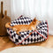 Cama de perros de bolos de frijoles caligonales graciosos