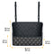 Quilted Diamond Pattern Car Seat Gap Storage Bag – Keep Your Essentials Handy