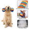 Regenbogen-Hantel, interaktives, quietschendes, langlebiges Seil-Hundespielzeug