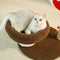 Red Mushroom Cat Climbing Frame with Sisal Scratching Post & Cozy Cat Tree