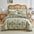 Simplistic Leaf Pattern Skin-Friendly Breathable Comforter Set with Pillowcases