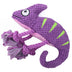 Soft & Colorful Plush Chameleon Squeaky Dog Toy