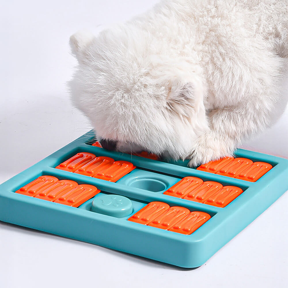 Square Interactive Slow Feeder Dog Puzzle Toy