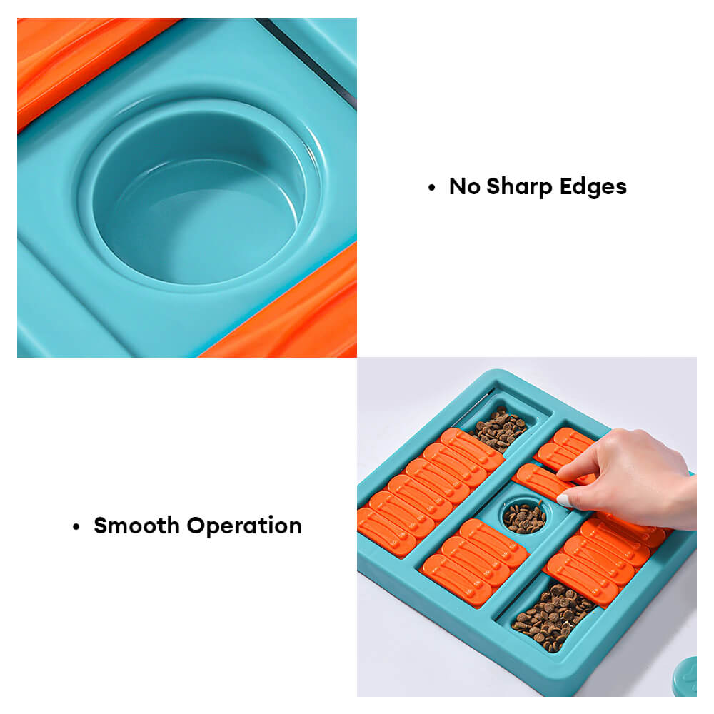 Square Interactive Slow Feeder Dog Puzzle Toy