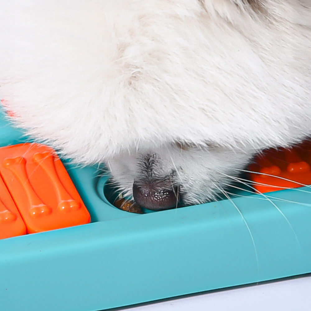 Square Interactive Slow Feeder Dog Puzzle Toy
