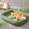 Square Water-Resistant Anti-Scratch Short Plush Dog Bed