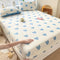 Static-Free Creamy Stretchable Fitted Sheet Mattress Cover