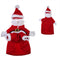 Stereoscopic Christmas Santa Claus Outfit Hat Cosplay Dog Costume