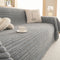Striped Faux Rabbit Fur Multi Functional One Piece Couch Cover
