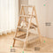 Servido trípode de madera Sisal 2-en-1 Cat Hammock Cat Árbol
