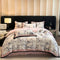 Ultra Soft Milk Velvet Non-Shedding Leaf Pattern Bed Sheet Set