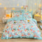 Vibrant Spring Floral Print Brushed Bed Sheet Set with Ruffled Bed Skirt