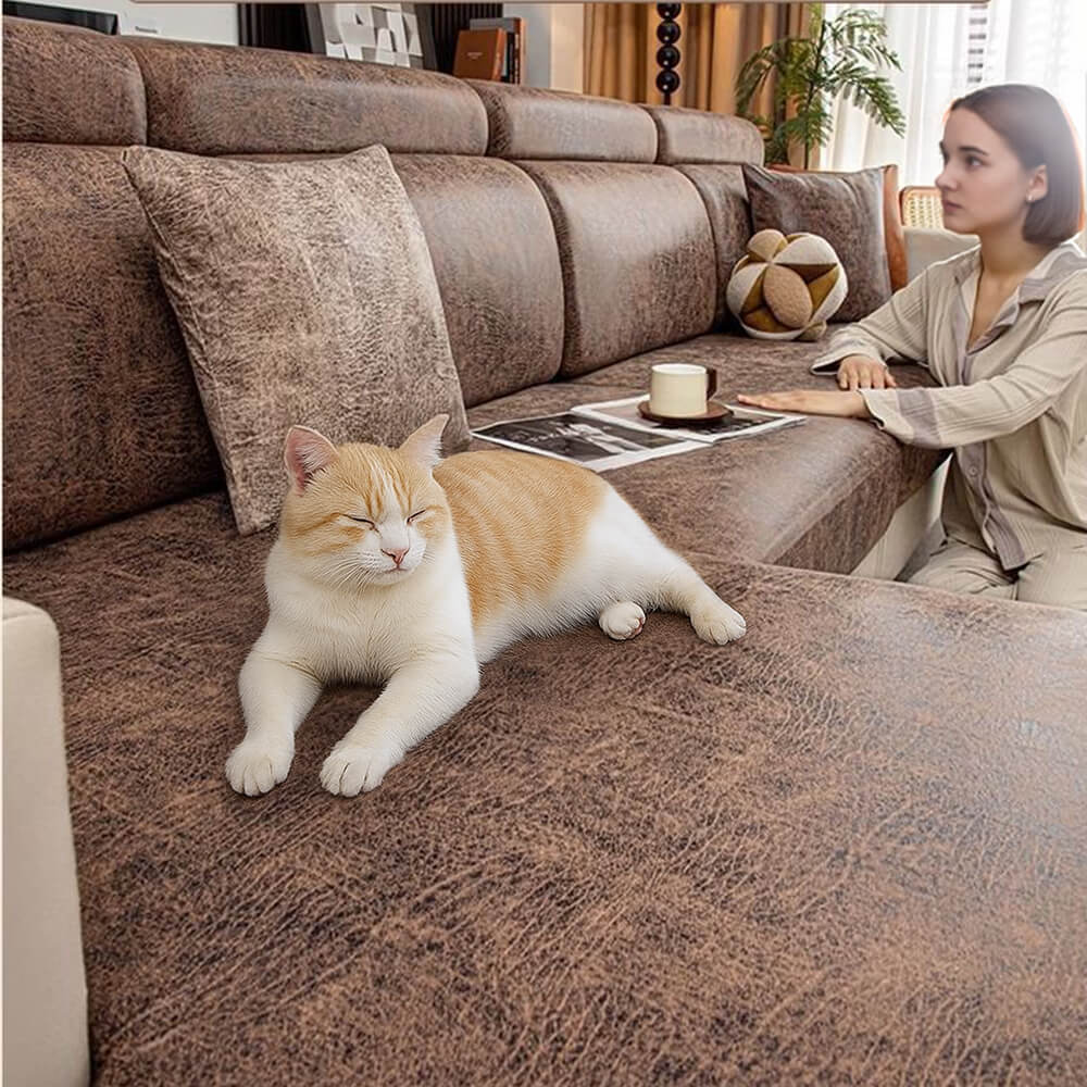 Vintage Water-repellent Silky Polyester Stretch Magic Couch Cover