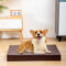 Alfombra de perros plegable ortopédico de cuero PU impermeable