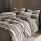 Wave Bubble Design Warm Eco-Friendly Faux Fur Bed Sheet Set