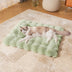 Patrón de ola ultra suave conoux coneño de piel de piel y gato con almohada de mascotas