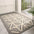 Modern Checkered Anti-Stain Non-Slip Front Door Mat for Muddy Dog Paws