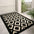 Modern Checkered Anti-Stain Non-Slip Front Door Mat for Muddy Dog Paws