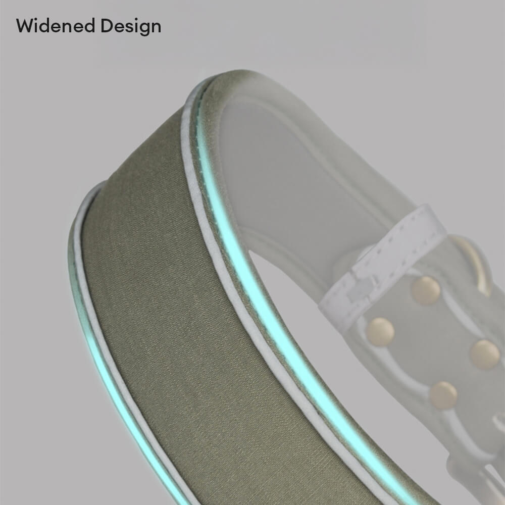 Printed Reflective Soft Faux Microfiber Dog Collar