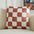 Geometric Labyrinth Check Velvet Throw Pillow
