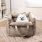 Deluxe Faux Leather Dog Car Seat Booster Bed - Urban Voyager