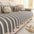 Irregular Contrast Color Chenille Skin-Friendly Non-Slip Sofa Protective Couch Cover
