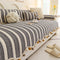 Irregular Contrast Color Chenille Skin-Friendly Non-Slip Sofa Protective Couch Cover