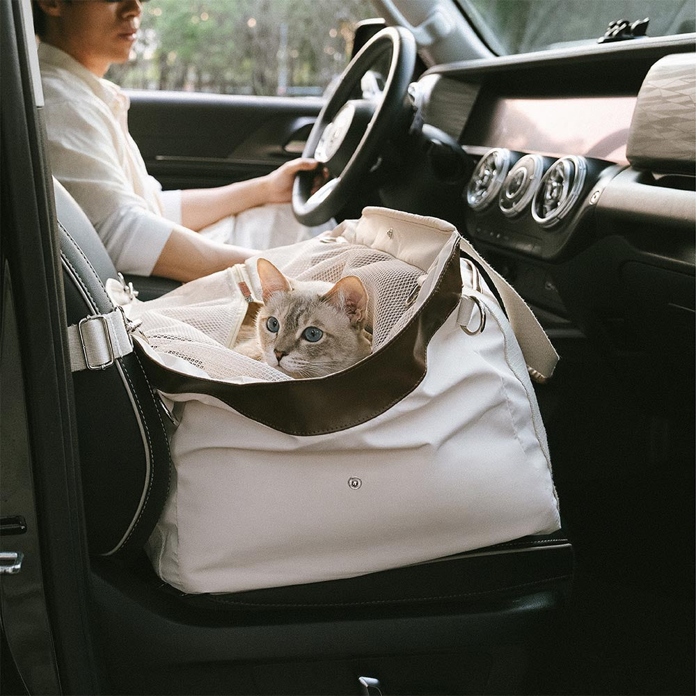 Large Convertible Water-Resistant Safety Dog Car Booster Seat & Carrier - Urban Rover
