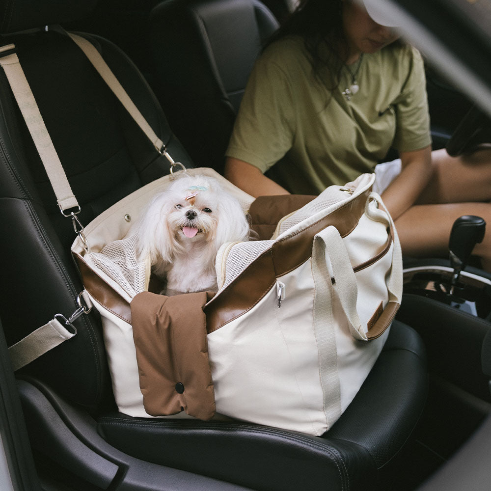 Large Convertible Water-Resistant Safety Dog Car Booster Seat & Carrier - Urban Rover