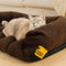 Large Soft Supportive Headrest Orthopedic Cat Bolster Bed - Cloudy Napper