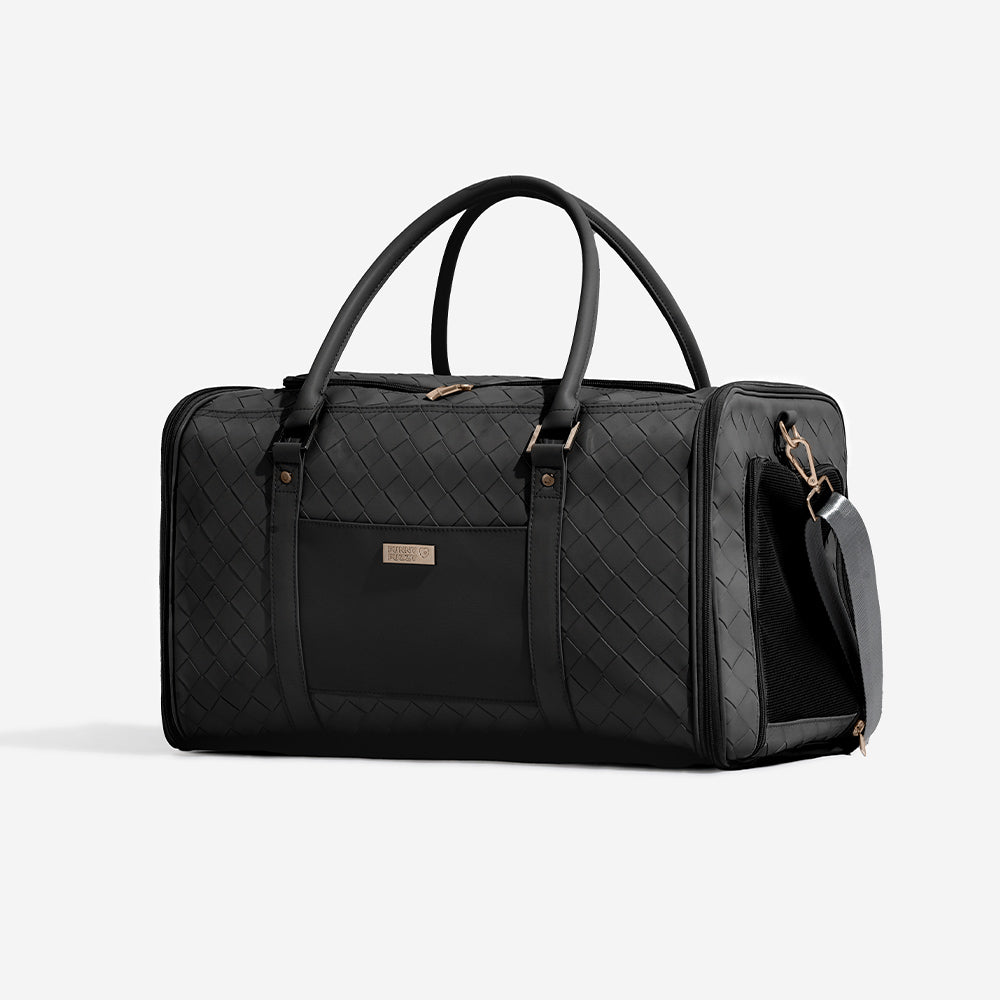 Luxury Multi-Functional Breathable Woven Leather Pet Carrier – The City Companion