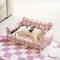 Modern Trendy Color Blocks Waterproof Orthopedic Dog Sofa Bed