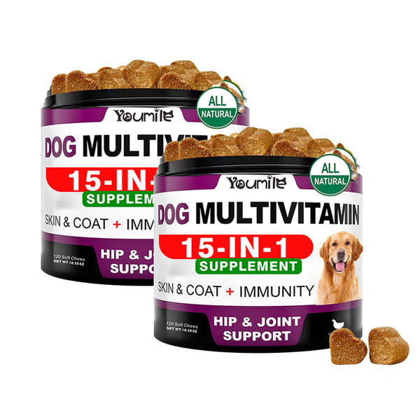 Multivitamin Soft Chews for Dogs - Daily Supplement for Overall Health and Wellness