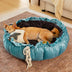 Cama de perros calmante ajustable inspirada en la naturaleza - Nido de felpa