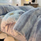 Luxurious Faux Rabbit Fur Milk Velvet Dual-Sided Cozy Bed Sheet Set